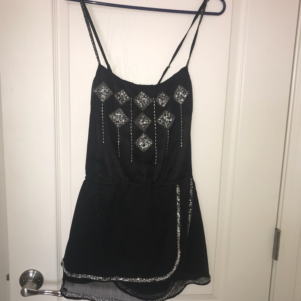 Black Sequined Top